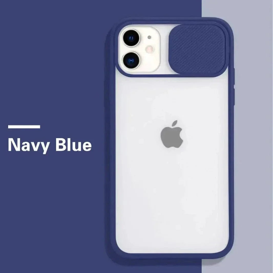 Sliding Shutter Camera Protection Matte Case for iPhone 11 iPhone 11 navy blue Cases & Covers