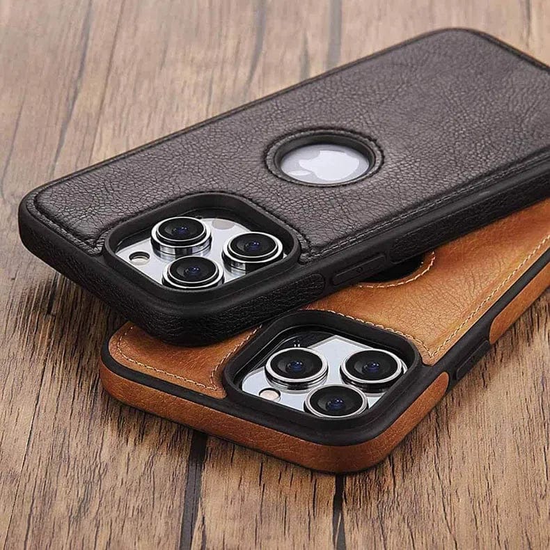 Slim PU Lychee Leather Texture Hard Case for iPhone 13 Pro Cases & Covers