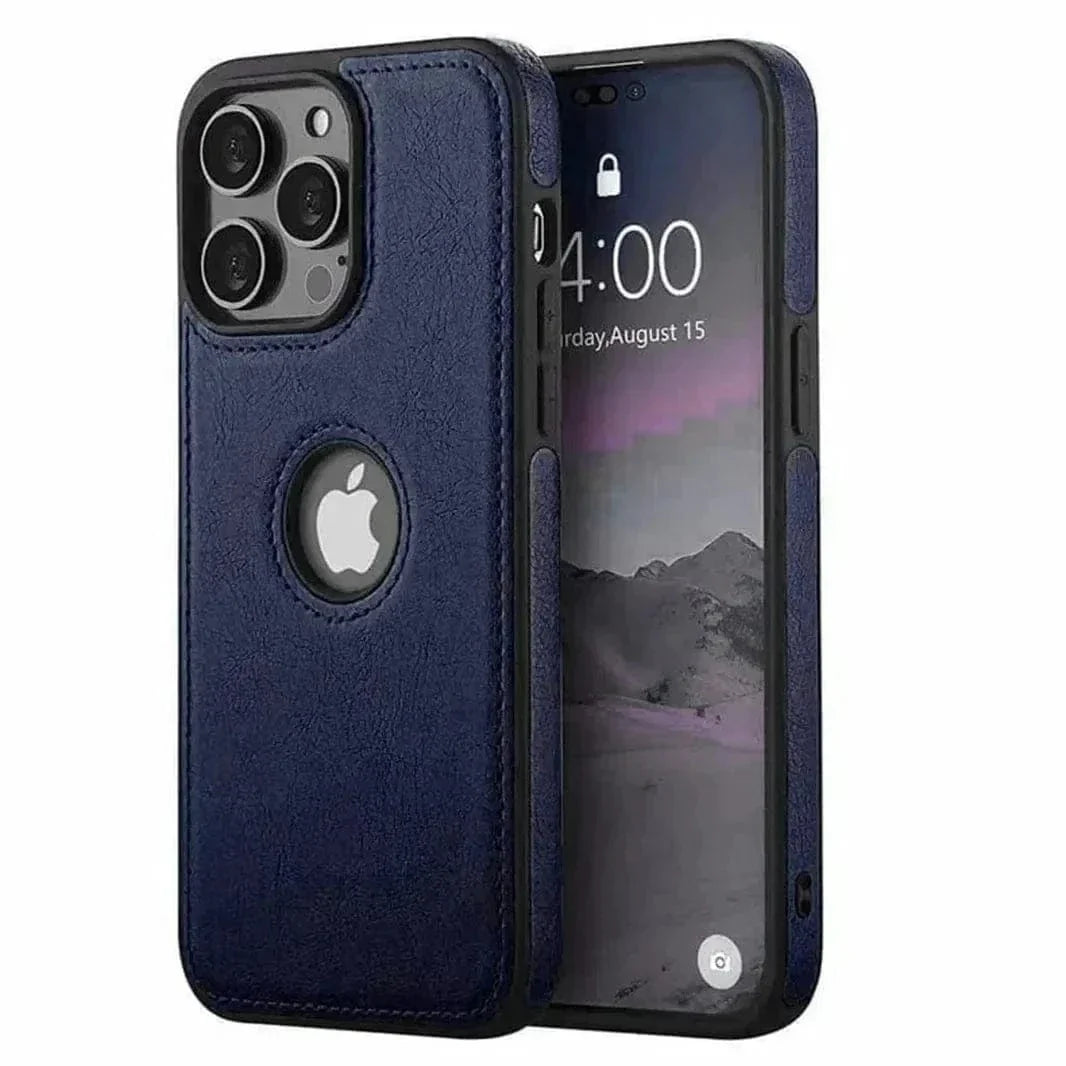 Slim PU Lychee Leather Texture Hard Case for iPhone 14 Pro Cases & Covers
