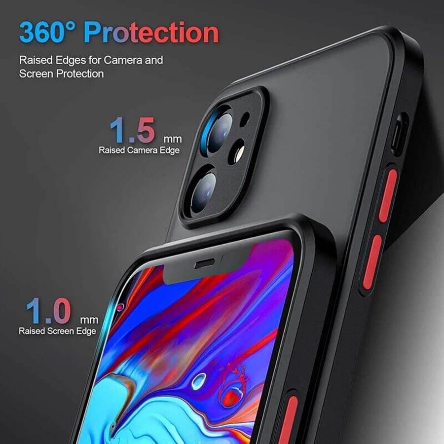 Smoke Shockproof Smooth Rubberized Matte Case for iPhone 12 Pro Cases & Covers