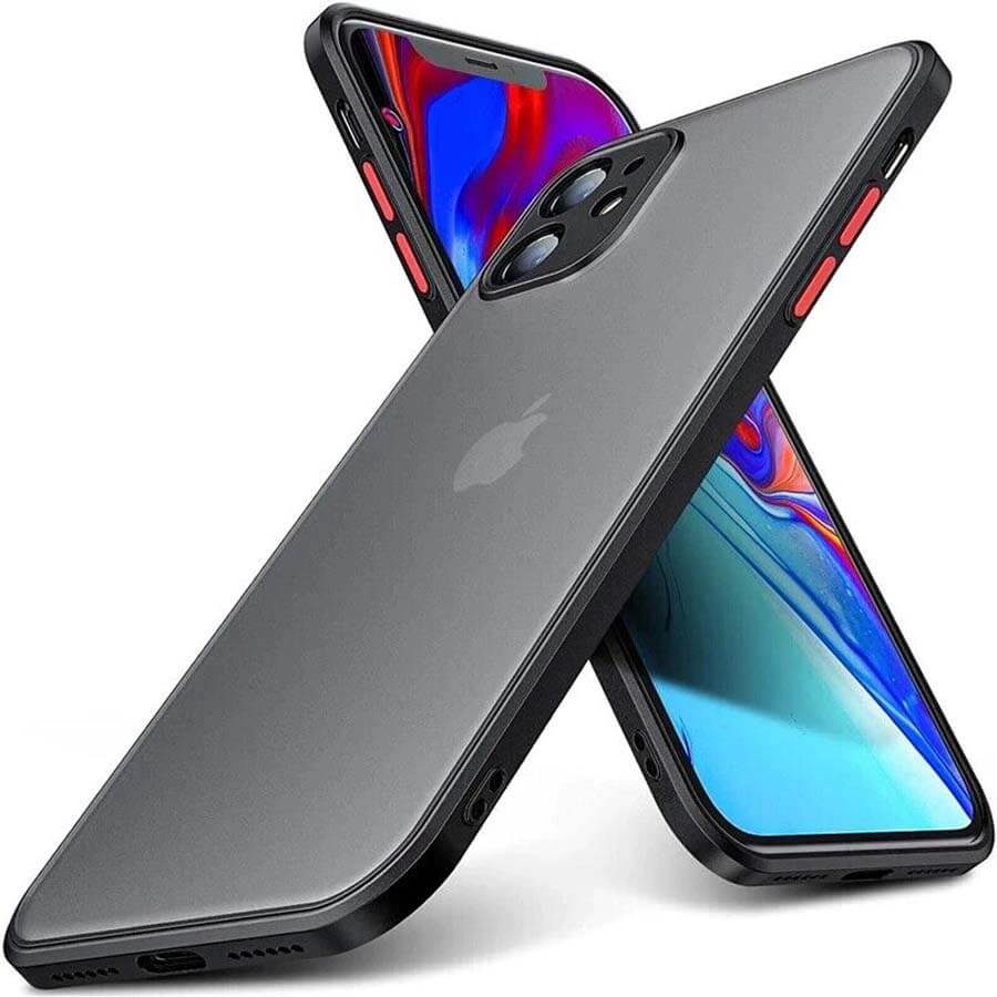 Smoke Shockproof Smooth Rubberized Matte Case for iPhone 12 Pro Cases & Covers