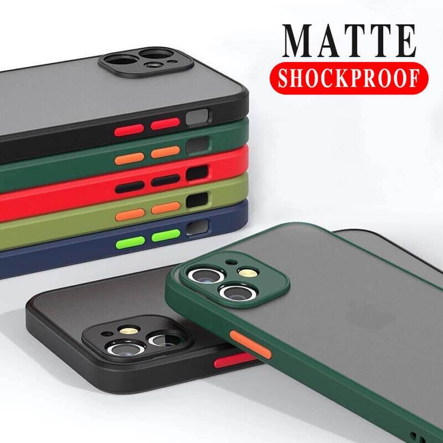 Smoke Shockproof Smooth Rubberized Matte Case for iPhone 12 Pro Cases & Covers