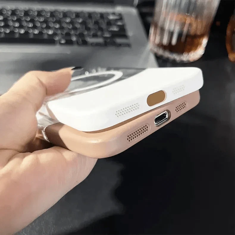 Snapsplit Crystal Clear Magsafe Hard Case for iPhone 15 Pro Max Cases & Covers