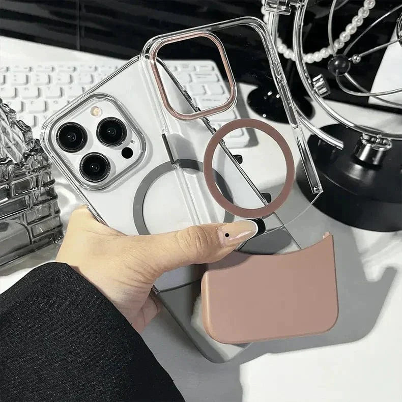 Snapsplit Crystal Clear Magsafe Hard Case for iPhone 15 Pro Max Cases & Covers