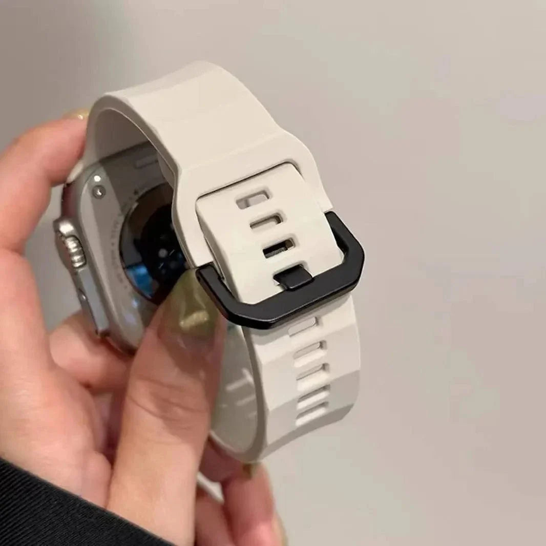 Soft Silicone Ripple Band for Apple Watch 38 | 40 | 41 | 42mm S10 Straps & Bands