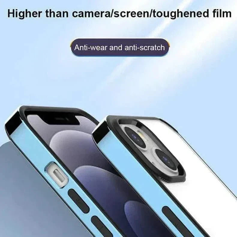 Square Electroplated Clear Hard Case for iPhone 13 - Ktusu