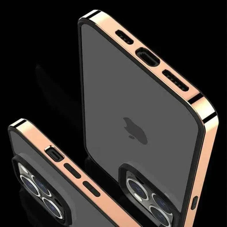 Square Electroplated Clear Hard Case for iPhone 13 - Ktusu