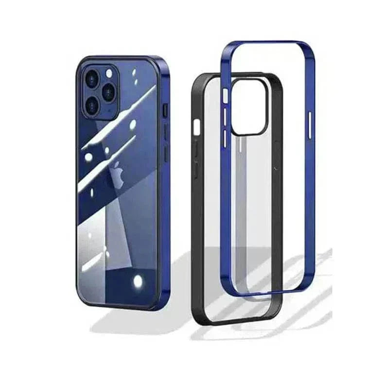 Square Electroplated Clear Hard Case for iPhone 13 - Ktusu