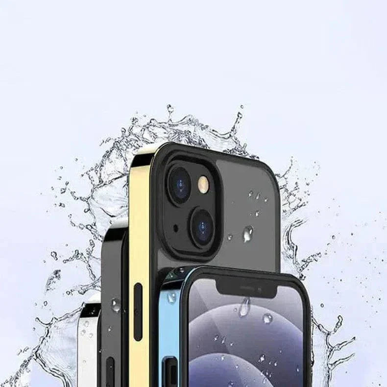Square Electroplated Clear Hard Case for iPhone 13 - Ktusu