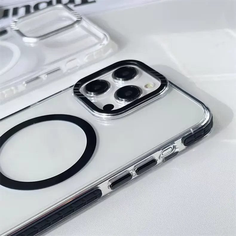 Strong Magnetic Magsafe Support Clear Hard Case for iPhone 15 Pro Max Cases & Covers