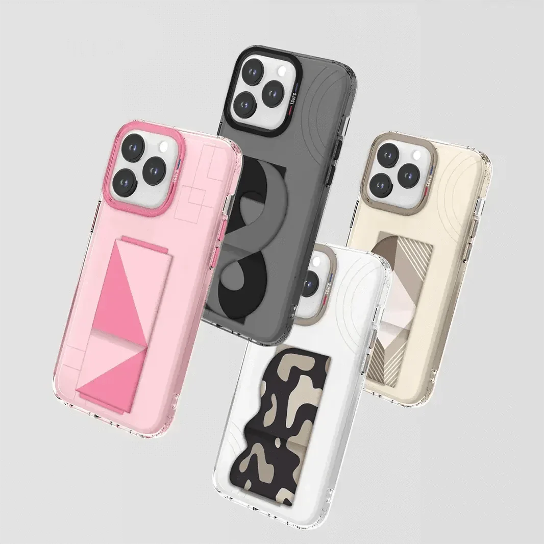 Tgvi'S Art Series Kickstand Hand Grip Case for iPhone 15 Pro Max Cases & Covers