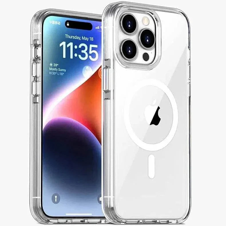 TPU+PC Magsafe Transparent Hard Case for iPhone 14 Pro iPhone 14 Pro / Clear / with magsafe - Ktusu
