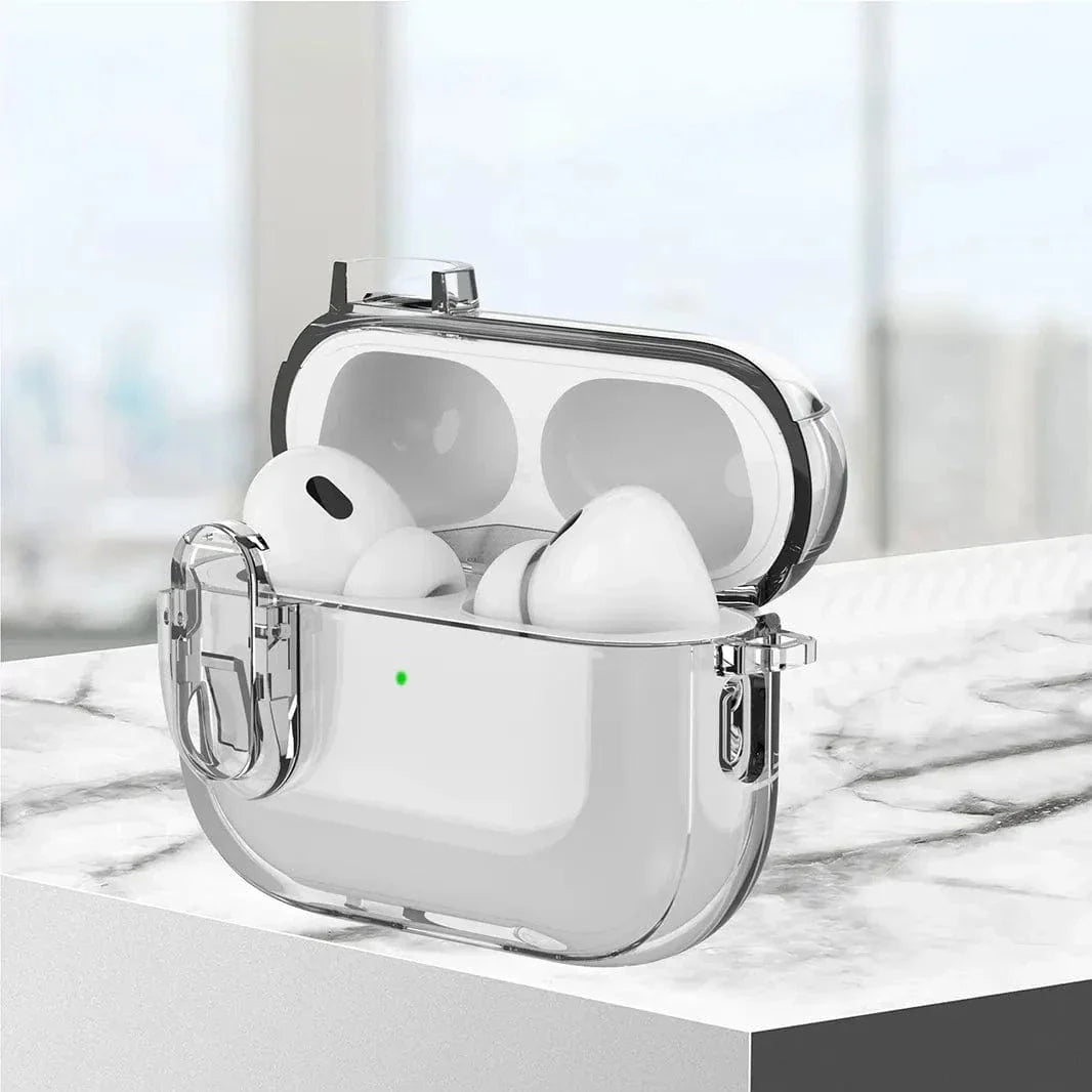 Transparent Soft TPU Lock Pattern Cover for Airpods 1 | 2