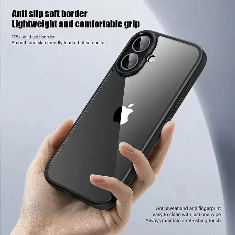 Ultra Crystal Clear Matte Frame Case for iPhone 15 Pro Max Cases & Covers
