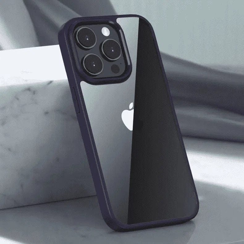 Ultra Crystal Clear Matte Frame Case for iPhone 15 Pro Max Cases & Covers