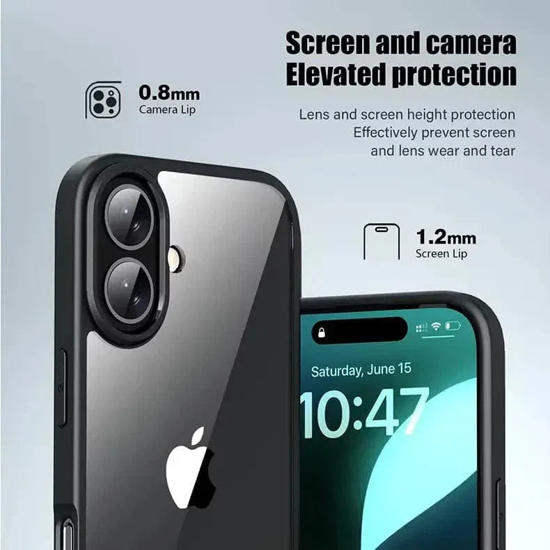 Ultra Crystal Clear Matte Frame Case for iPhone 15 Pro Max Cases & Covers