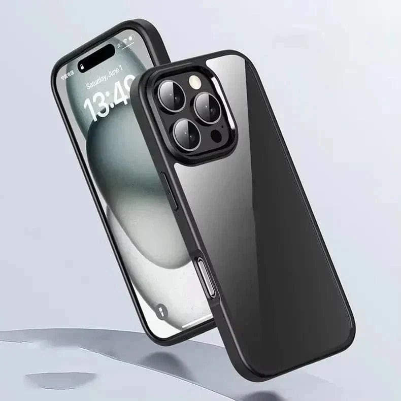 Ultra Crystal Clear Matte Frame Case for iPhone 15 Pro Max Cases & Covers