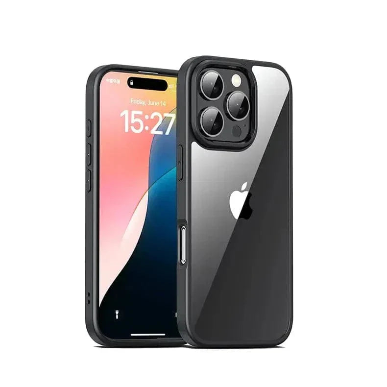 Ultra Crystal Clear Matte Frame Case for iPhone 15 Pro Max Cases & Covers
