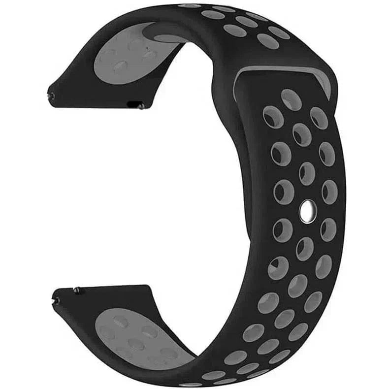 Nike Silicone Band for Smartwatch 22mm 22mm black-grey Straps & Bands
