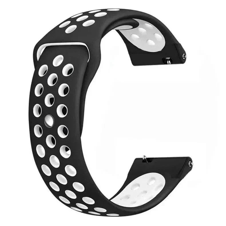Nike Silicone Band for Smartwatch 22mm 22mm black-white Straps & Bands