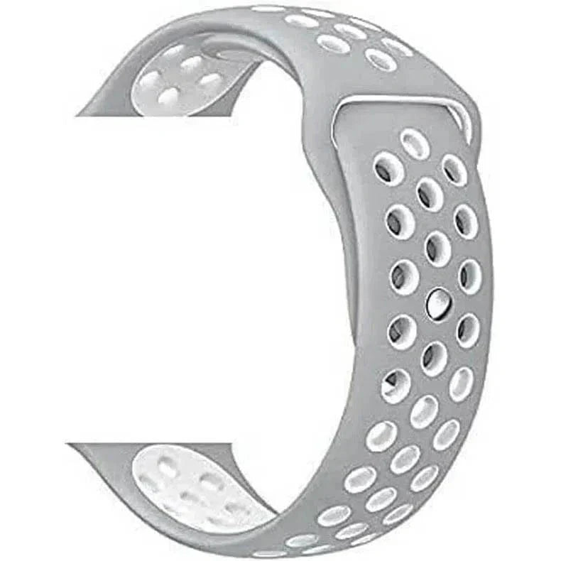 Nike Silicone Band for Smartwatch 22mm 22mm white-grey Straps & Bands
