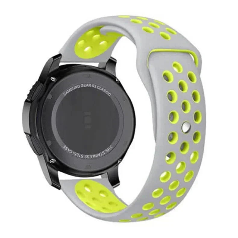 Nike Silicone Band for Smartwatch 22mm 22mm yellow-grey Straps & Bands
