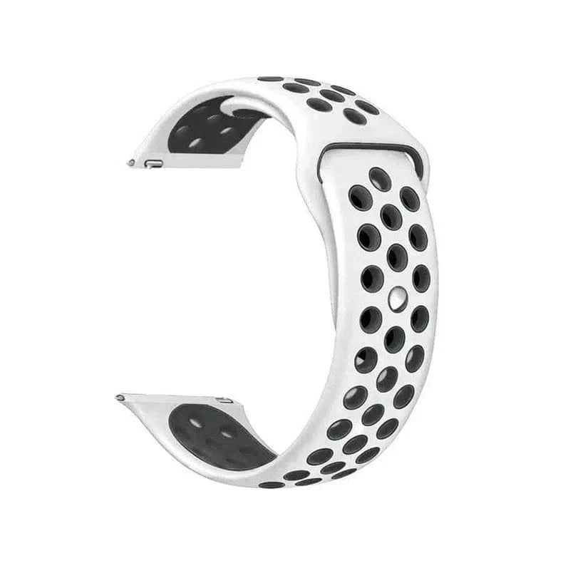 Nike Silicone Band for Smartwatch 22mm 22mm white-black Straps & Bands