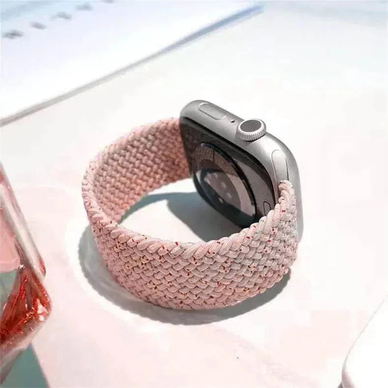 Braided Solo Loop for Apple Watch 38 | 40 | 41 | 42mm S10 38 | 40 | 41 | 42mm S10 pink-multicolor Straps & Bands