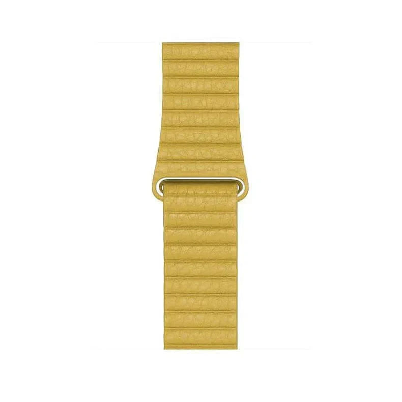 Leather Texture Magnetic Loop for Apple Watch 42 | 44 | 45 | Ultra 49 | 46mm S10 Straps & Bands