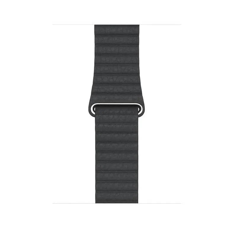 Leather Texture Magnetic Loop for Apple Watch 42 | 44 | 45 | Ultra 49 | 46mm S10 42 | 44 | 45 | Ultra 49 | 46mm S10 Dark Grey Straps & Bands