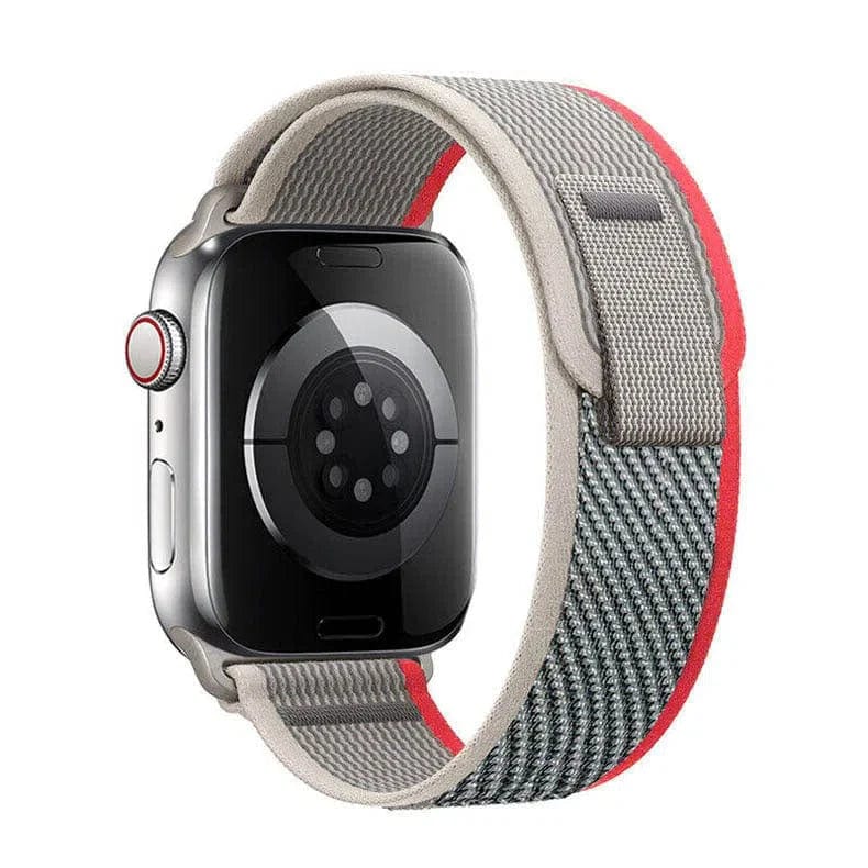 Trail Loop for Apple Watch 38 | 40 | 41 | 42mm S10 38 | 40 | 41 | 42mm S10 grey-red Straps & Bands