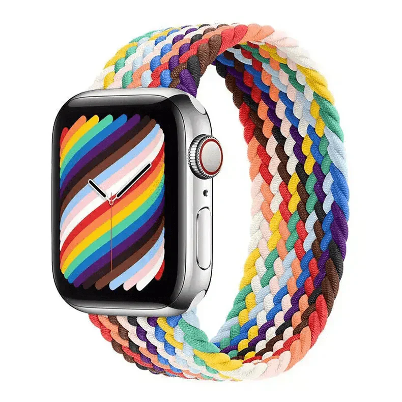 Braided Solo Loop for Apple Watch 38 | 40 | 41 | 42mm S10 38 | 40 | 41 | 42mm S10 multicolor Straps & Bands