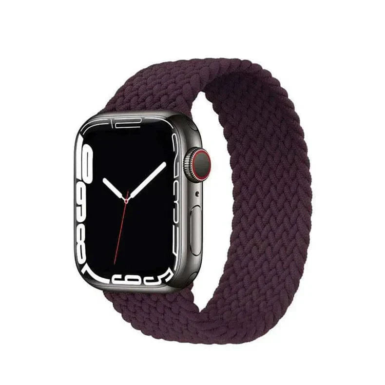 Braided Solo Loop for Apple Watch 38 | 40 | 41 | 42mm S10 38 | 40 | 41 | 42mm S10 wine Straps & Bands