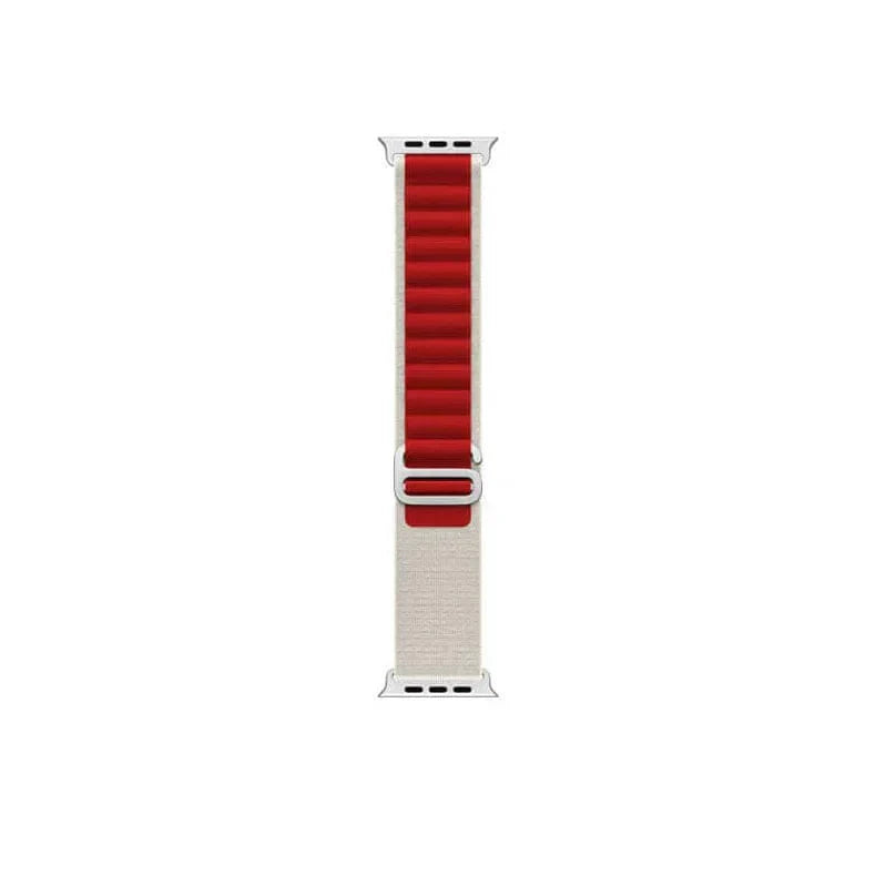 Alpine Loop for Apple Watch 42 | 44 | 45 | Ultra 49 | 46mm S10 42 | 44 | 45 | Ultra 49 | 46mm S10 starlight-red Straps & Bands
