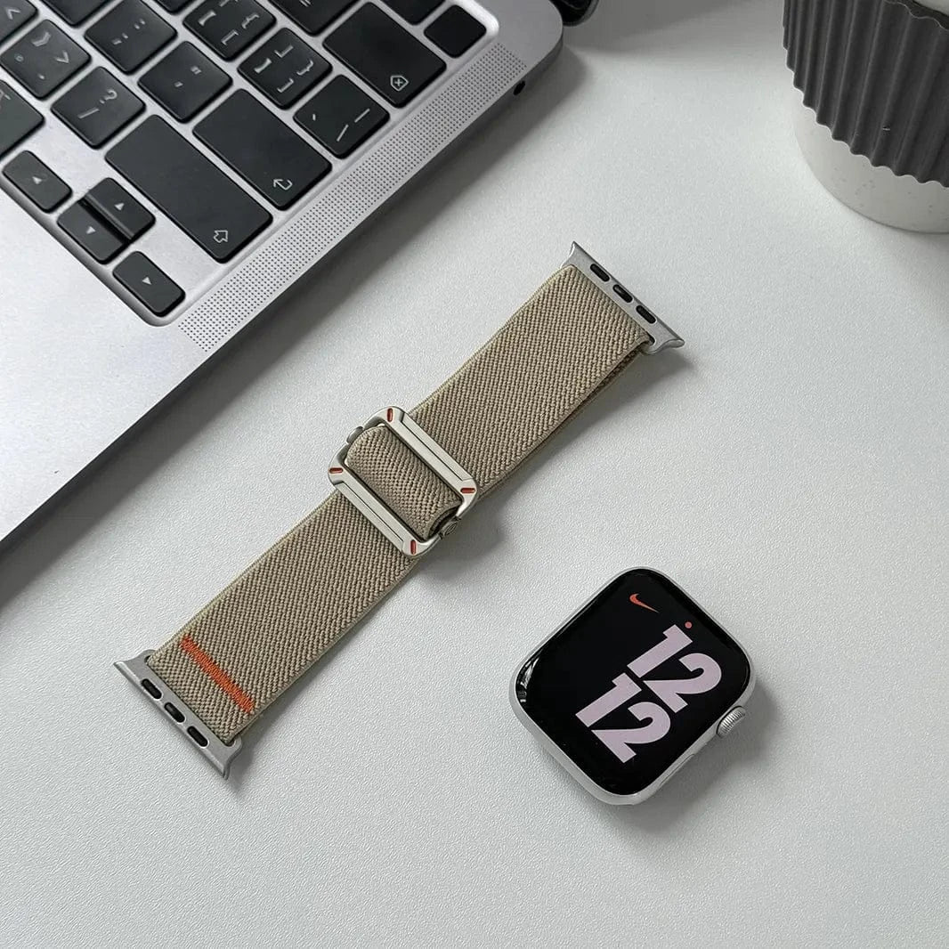 Nylon Stretchy Adjustable Elastic Woven Straps for Apple Watch 42 | 44 | 45 | Ultra 49 | 46mm S10 42 | 44 | 45 | Ultra 49 | 46mm S10 starlight Straps & Bands