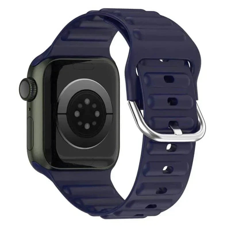 Ocean Ripple Silicone Soft Band for Apple Watch 42 | 44 | 45 | Ultra 49 | 46mm S10 Straps & Bands