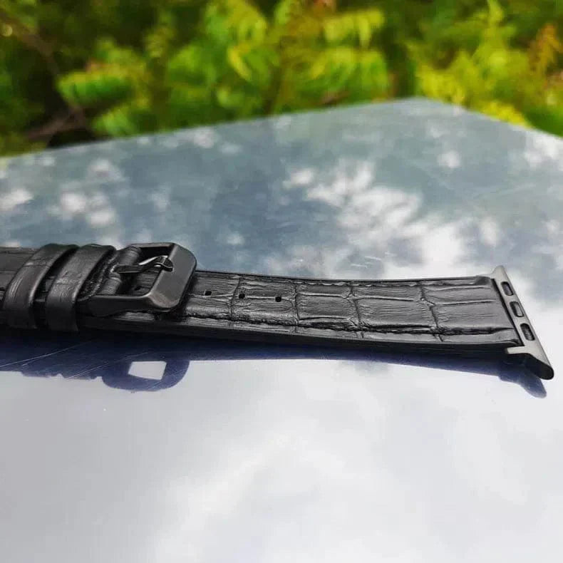 Crocodile Leather Texture Silicone Band for Apple Watch 38 | 40 | 41 | 42mm S10 Straps & Bands