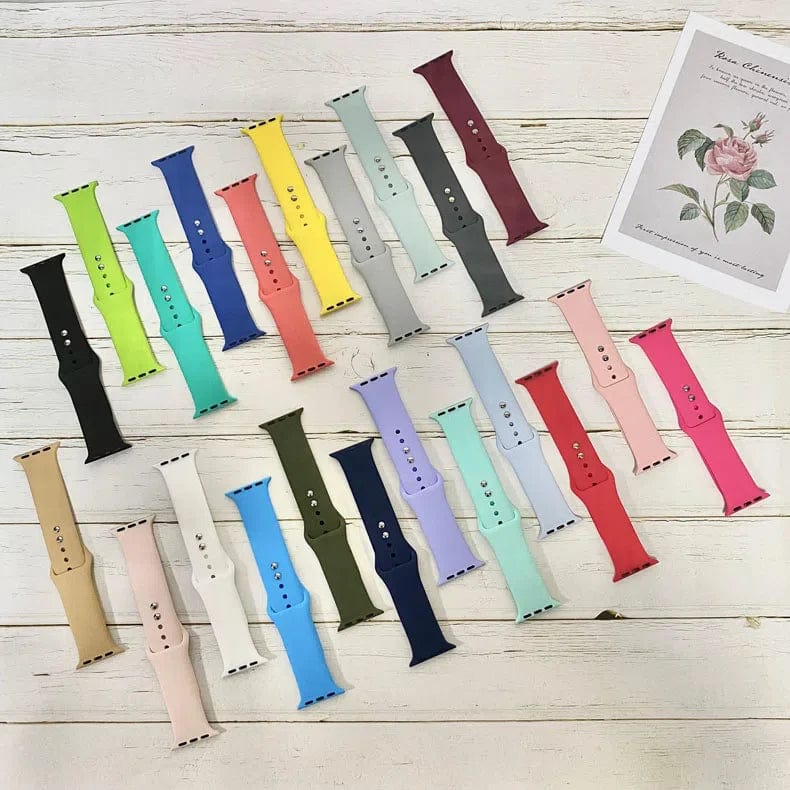 Sports Silicone Watch Band for Apple Watch 42 | 44 | 45 | Ultra 49 | 46mm S10 Straps & Bands