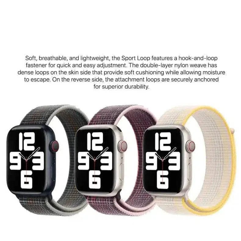 Velcro Nylon Straps for Apple Watch 42 | 44 | 45 | Ultra 49 | 46mm S10 Straps & Bands