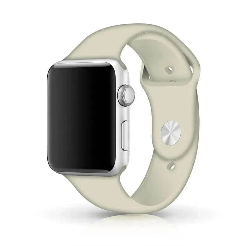 Sports Silicone Watch Band for Apple Watch 42 | 44 | 45 | Ultra 49 | 46mm S10 42 | 44 | 45 | Ultra 49 | 46mm S10 cream M L Straps & Bands