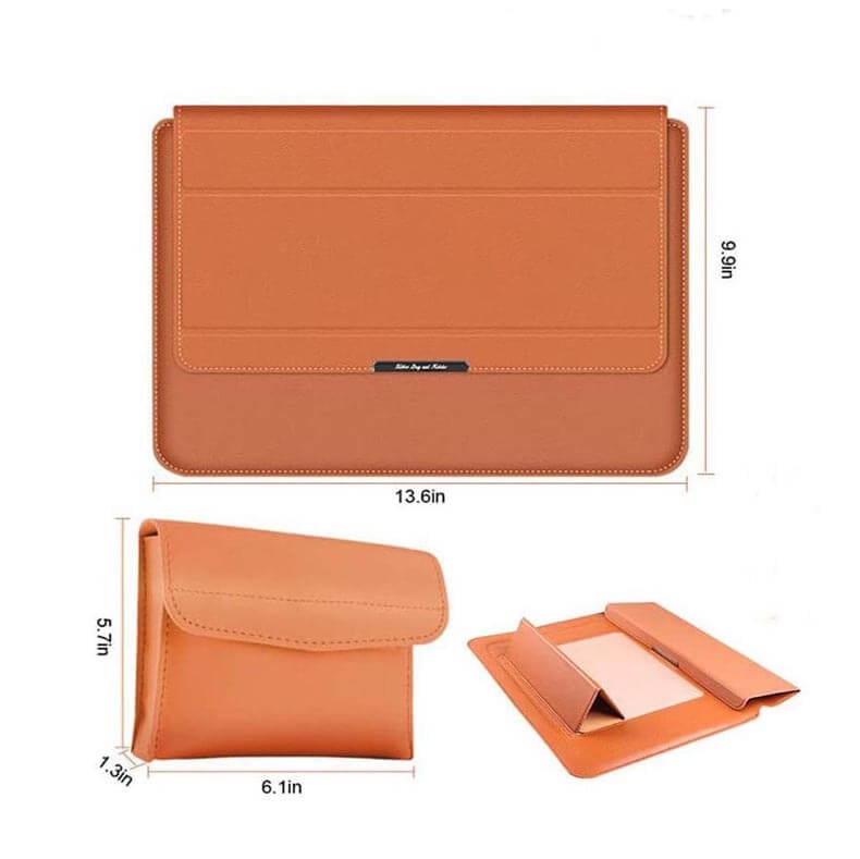 Bags Sleeves - 3-in-1 Foldable Multi-Function PU Leather Sleeves Bag for MacBook | Laptop - ktusu - 3-in-1 Foldable Multi-Function PU Leather Sleeves Bag for MacBook | Laptop - undefined