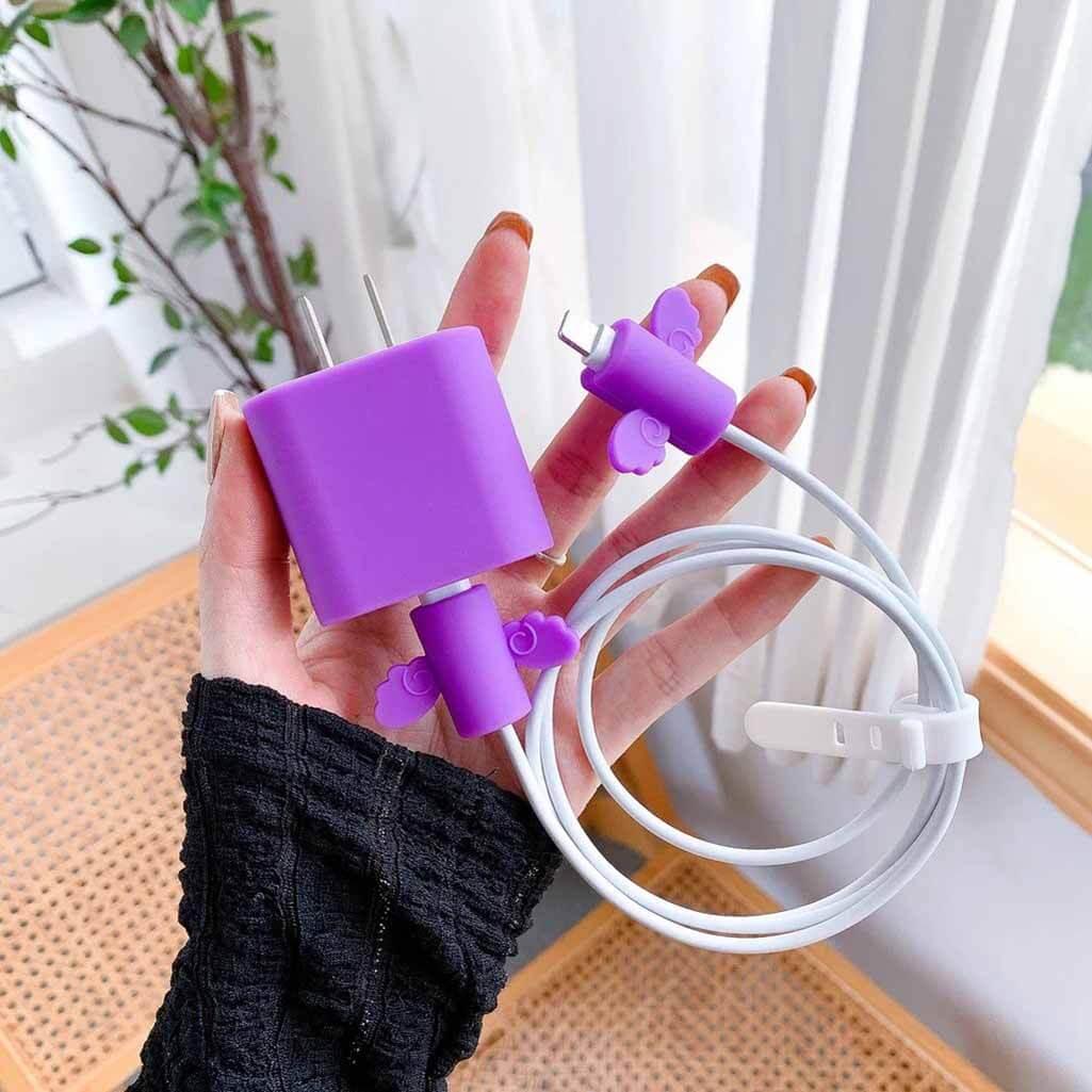 Candy Color Soft Silicone Cover for Apple Charger 18-20W - A to Z Prime