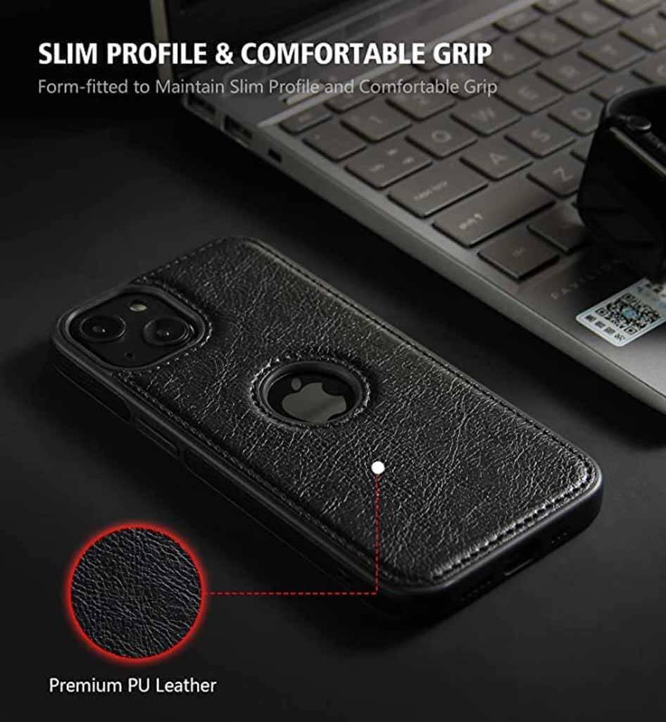 Cases & Covers - Slim PU lychee Leather Phone Back Case Cover for Apple iPhone - ktusu - Slim PU lychee Leather Phone Back Case Cover for Apple iPhone - undefined