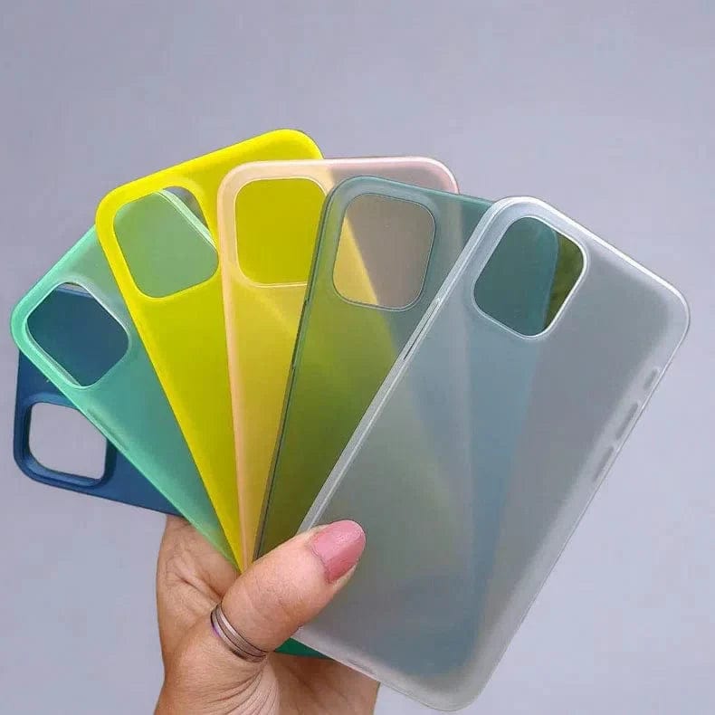 0.4mm Frosted Slim Matte Paper Case for iPhone Back Cases