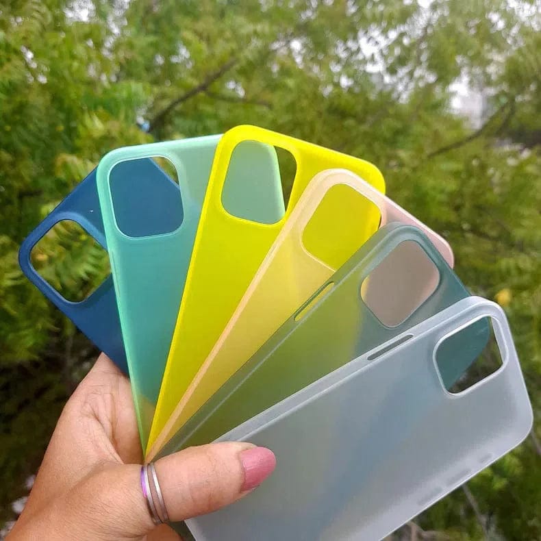 0.4mm Frosted Slim Matte Paper Case for iPhone Back Cases