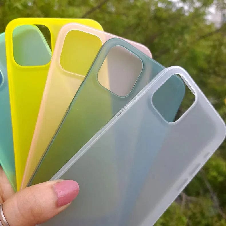 0.4mm Frosted Slim Matte Paper Case for iPhone Back Cases