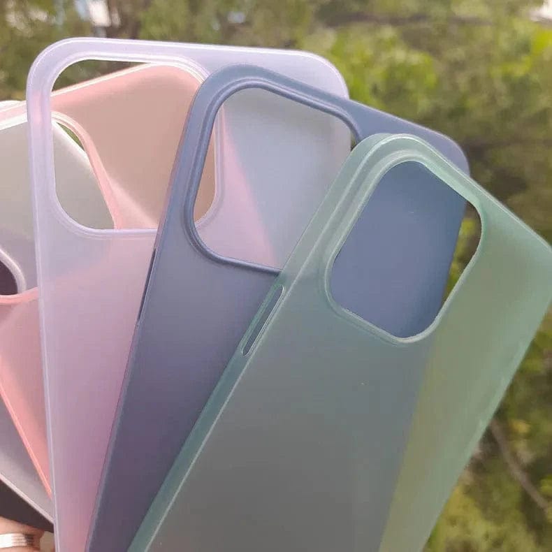 0.4mm Frosted Ultra-thin Slim Matte Paper Case for iPhone Back Cases