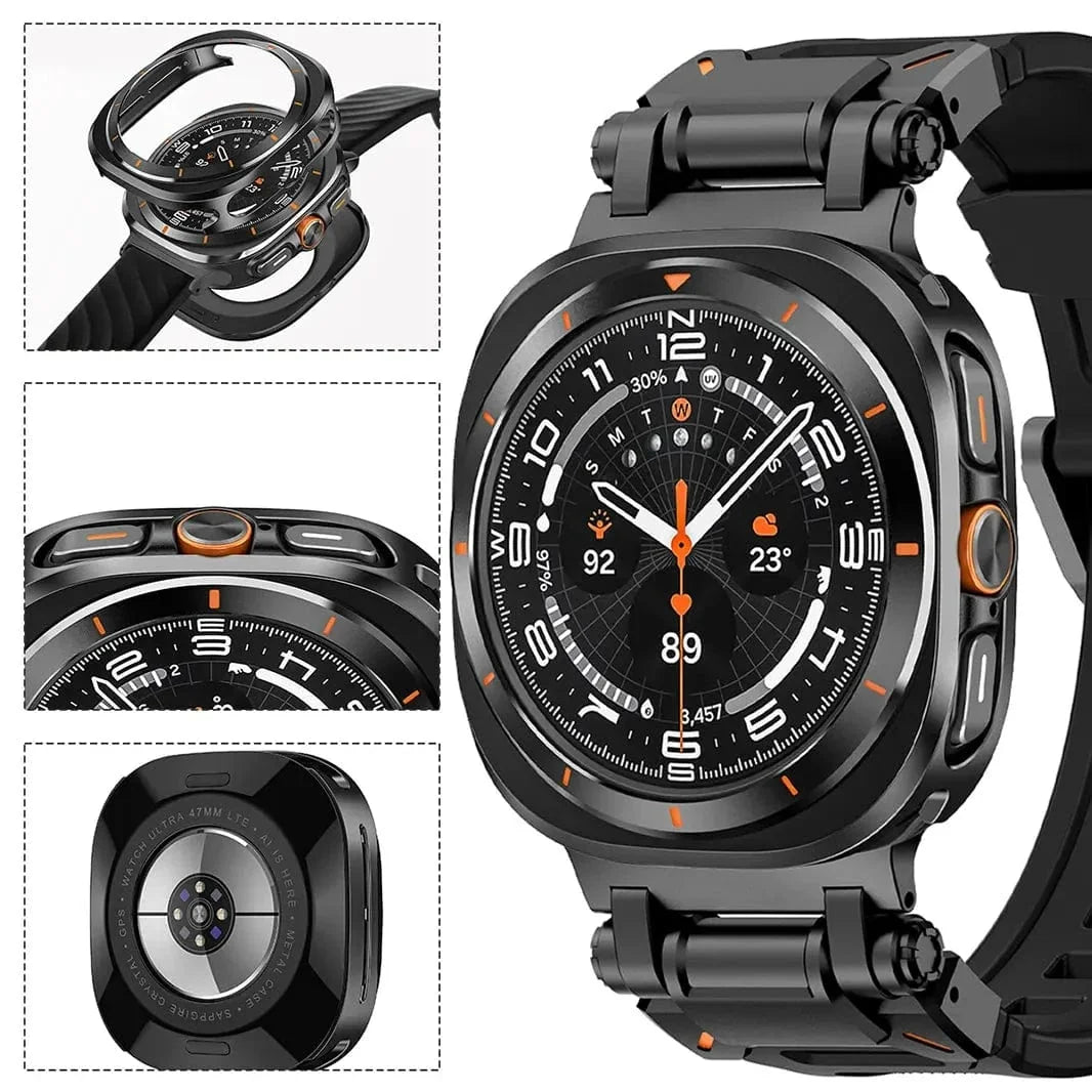 2 in 1 Metal Cover for Samsung Watch Ultra (47mm)