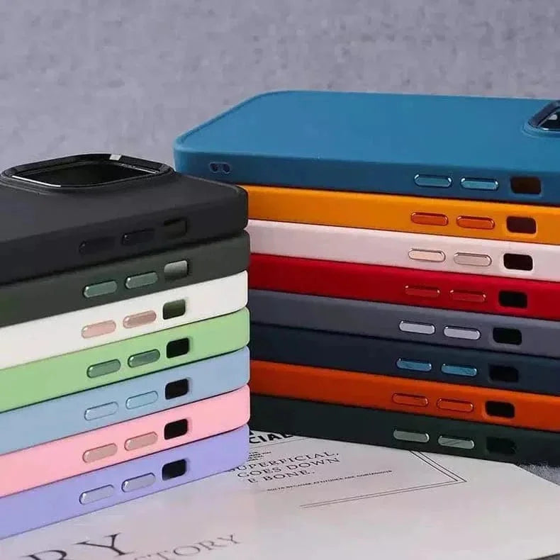 3 In 1 Metal Camera Frame Matte TPU Case for iPhone 13 Pro Max