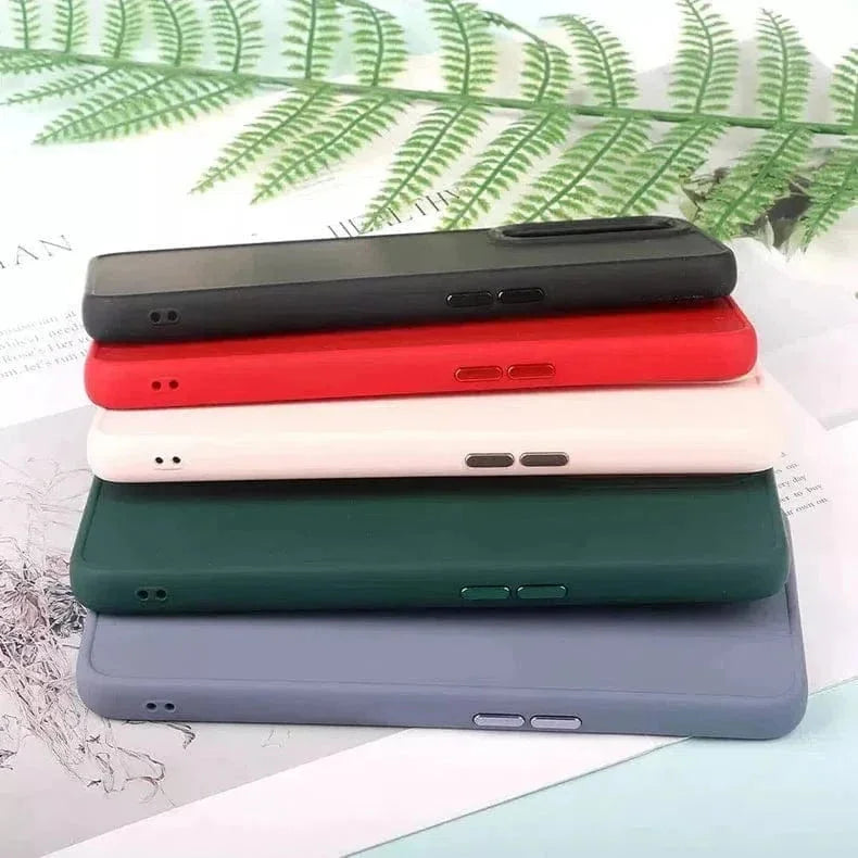 3 in 1 Metal Camera Frame Matte TPU Case for Samsung S23 Plus